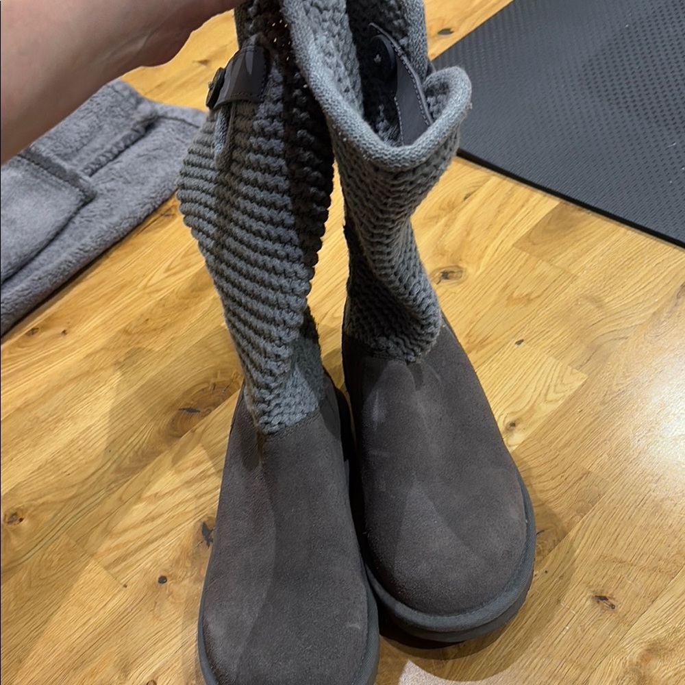 Gray Women's Knit Ankle Boots - UGG